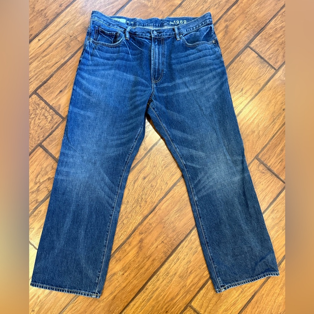 Gap Jeans men’s 38x30 blue Relaxed Straight Ringspun baggy cotton Y2K 1969 Vtg